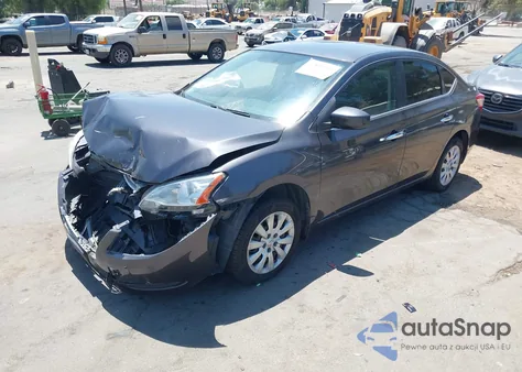 2013 Nissan Sentra S z USA, uszkodzony, nr VIN 3N1AB7AP2DL753219